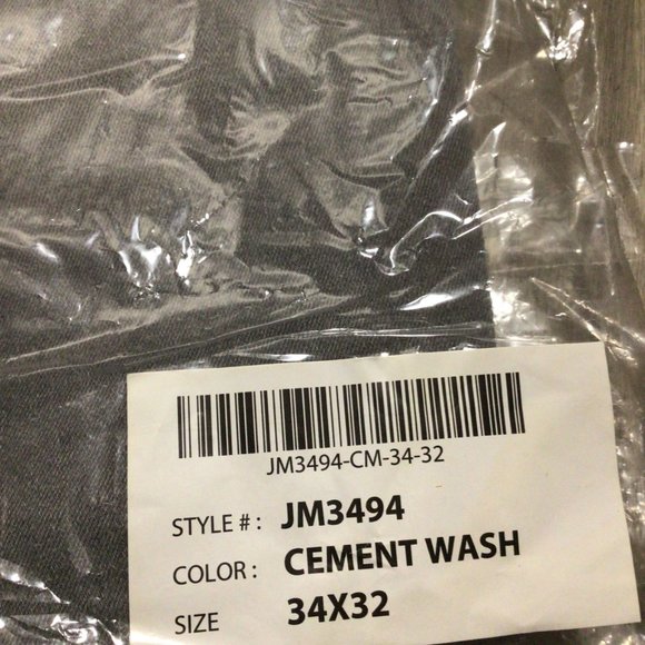 Jordan Craig Legacy Jeans Light Grey Mens 34W 32L NEW Hamilton Pure Denim - Picture 11 of 12